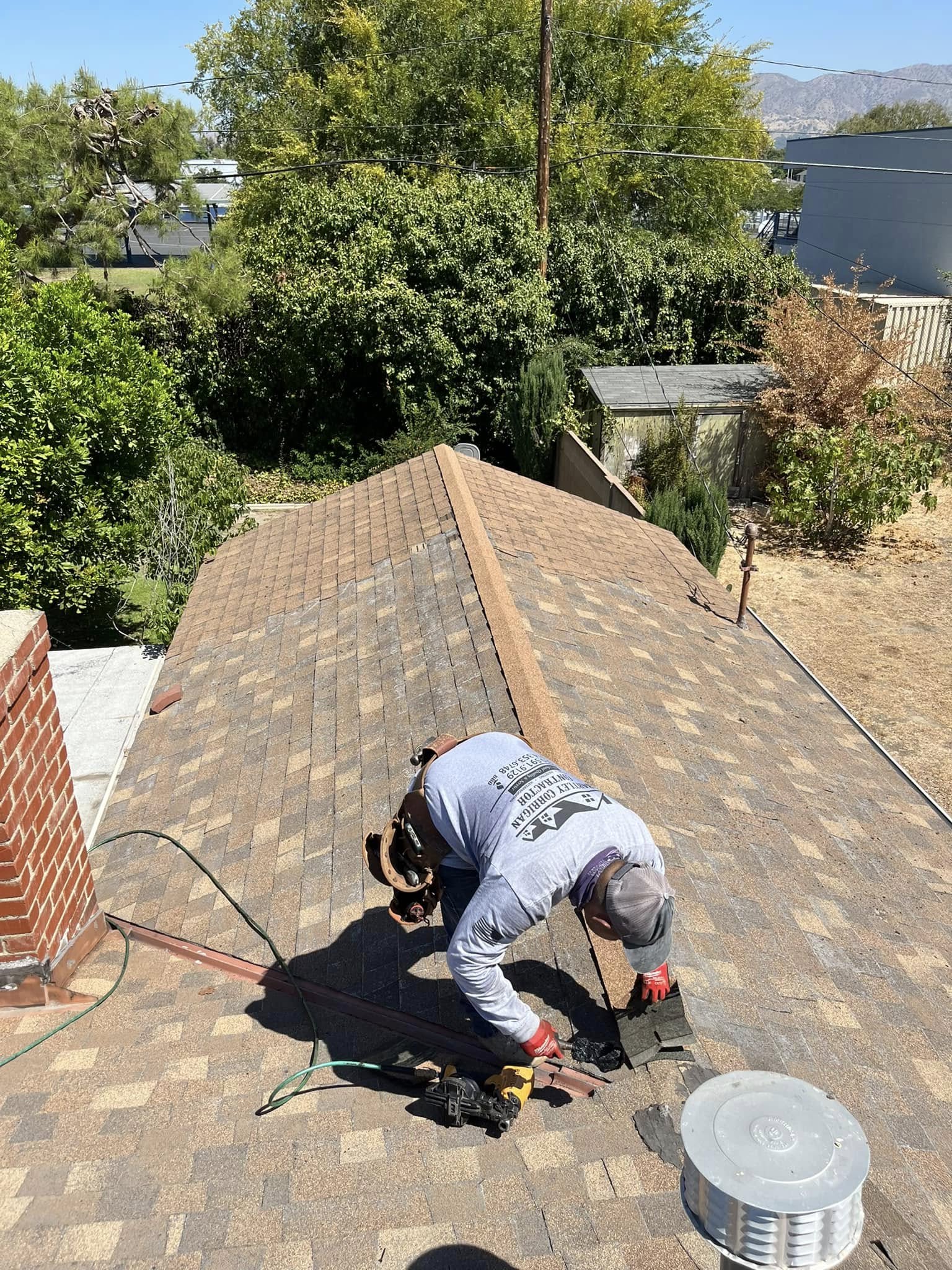 Shake roof installation in the Coachella Valley